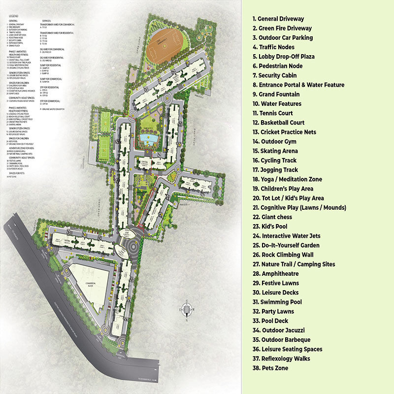 floorplans & masterplan of Sattva Park Cubix